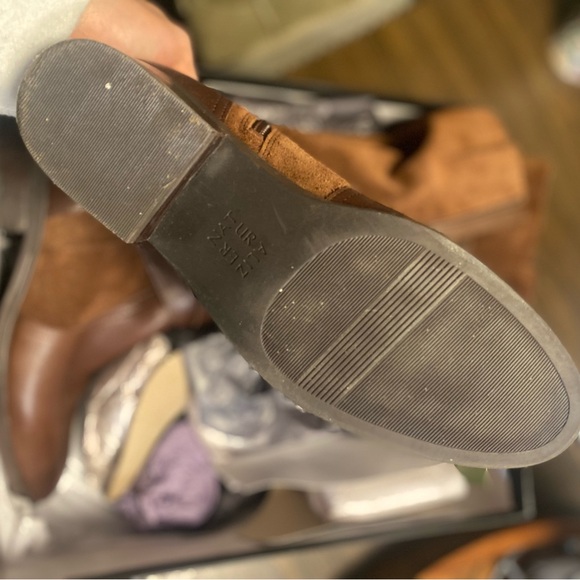 Brown Suede and Leather Over the Knee Boots (NWOT) - Picture 3 of 3